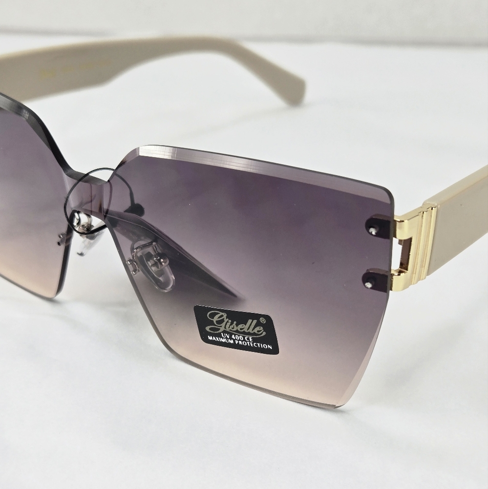 Giselle Rimless Gradient Lens Contemporary Collection Women's Sunglasses - Picture 5 of 10